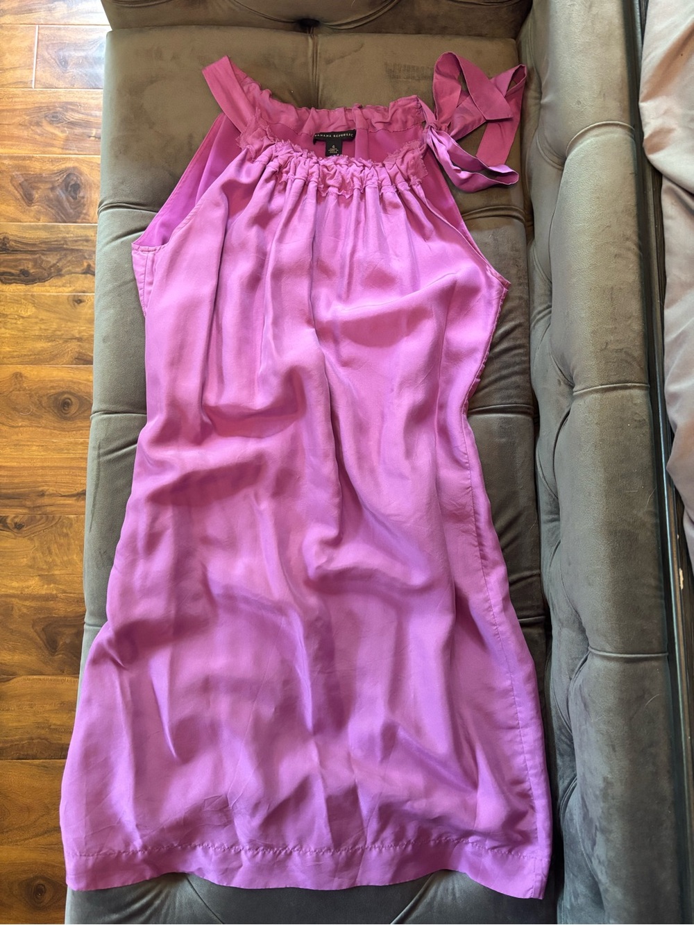 Pink Tie-Strap Dress